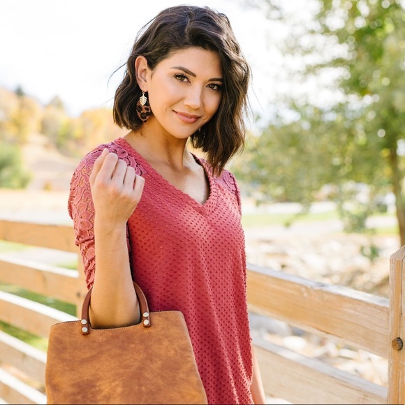 Spotted Furry Leopard Print Leaf Earrings - Picture 3 of 4